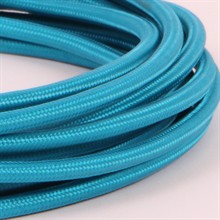 Dark turquoise textile cable